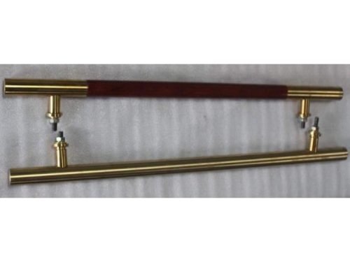 Mẫu tay nắm tròn inox + gỗ